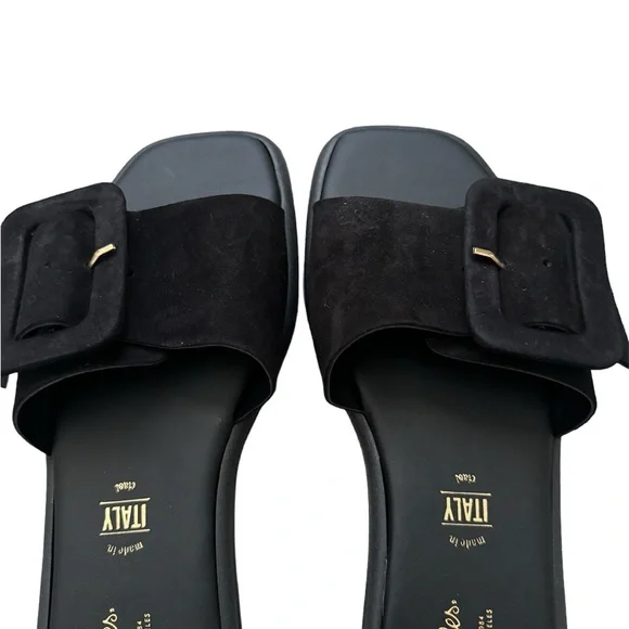 NWOB Seychelles Manhat Slide Black Sandal Size 7 - Picture 2 of 5